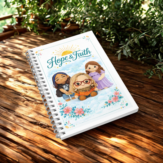 Libreta "Hope & Faith" – Páginas punteadas personalizable