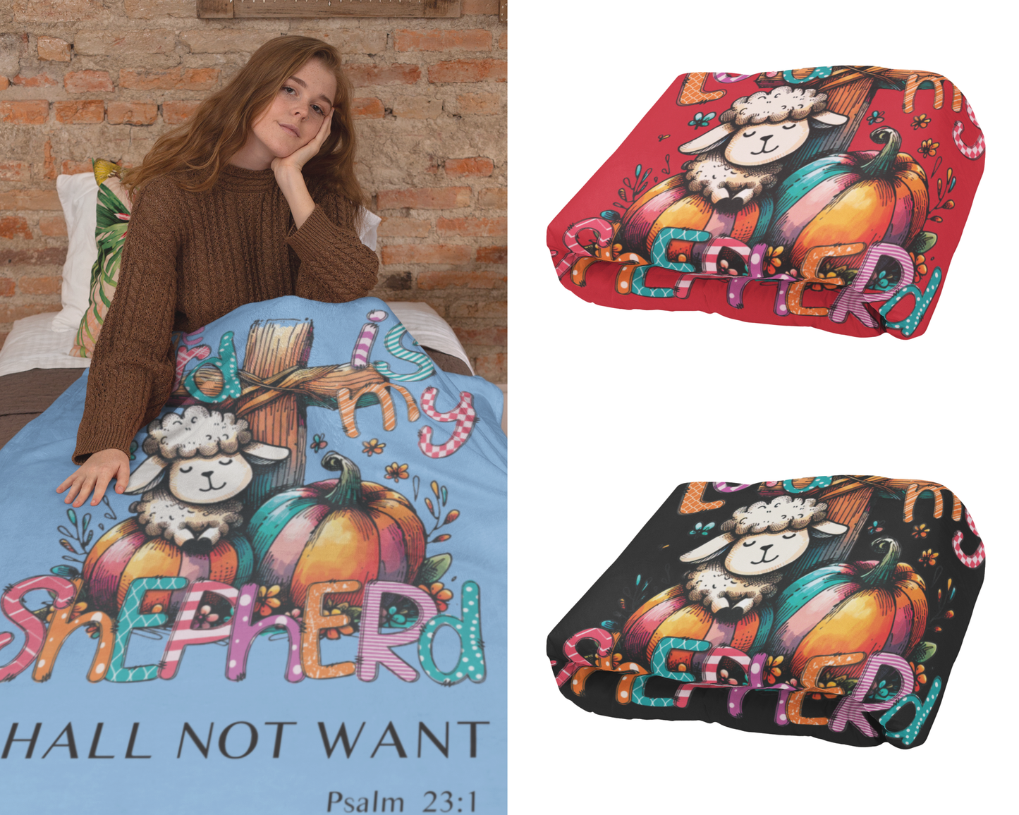 Inspirational Blanket – The Lord Is My Shepherd