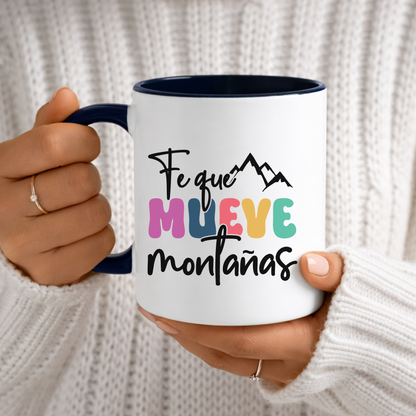 Taza "La Fe Mueve Montañas"