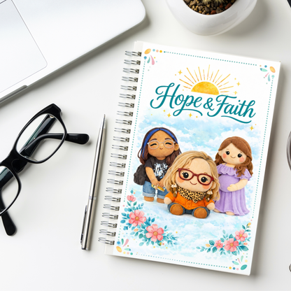Libreta "Hope & Faith" – Páginas punteadas personalizable