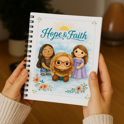 Libreta "Hope & Faith" – Páginas punteadas personalizable