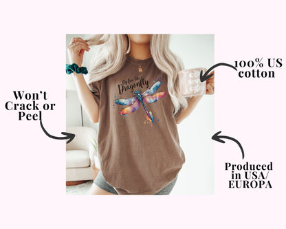 Fly Free Dragonfly T-Shirt – Inspirational Unisex Tee