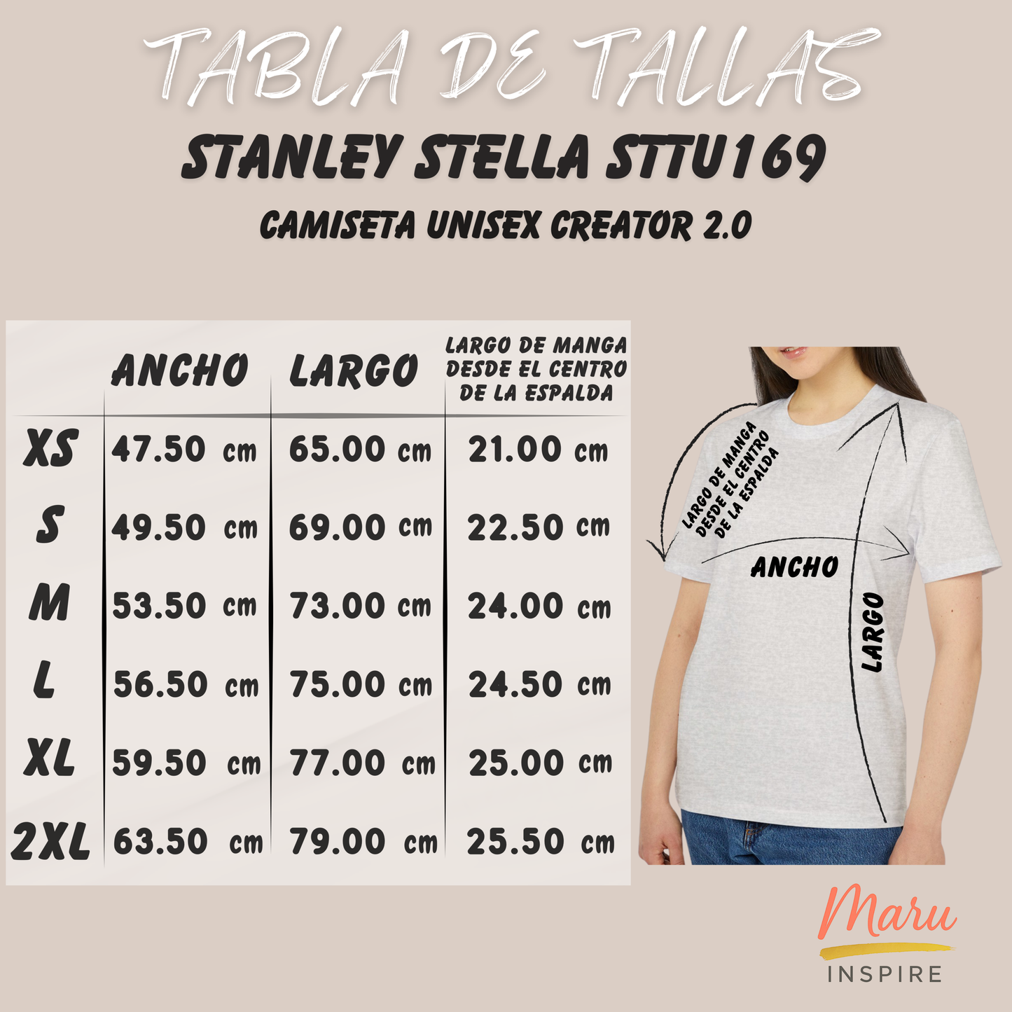 Camiseta “Hecha para Más” – Algodón Orgánico | Maru Inspire