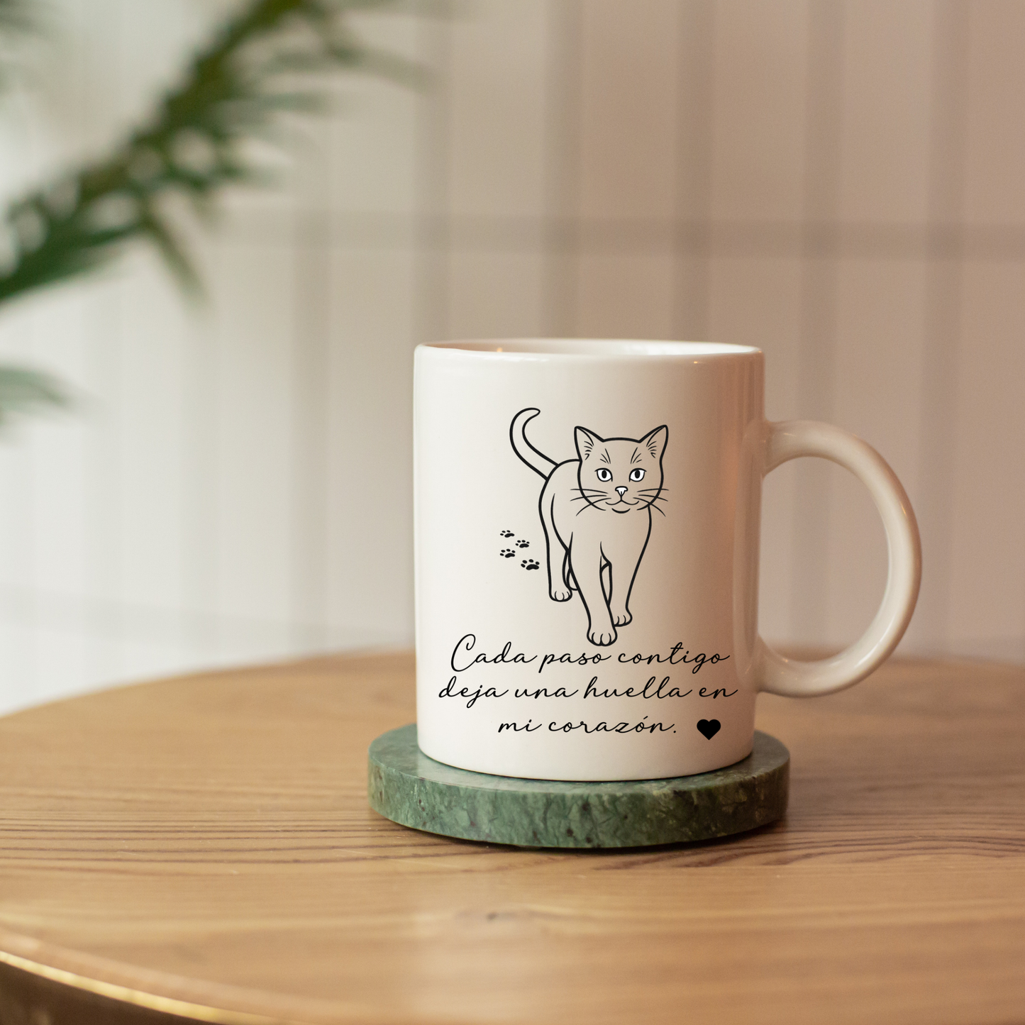 Taza "Cada paso contigo deja huella" – Personalizable 11oz/15oz