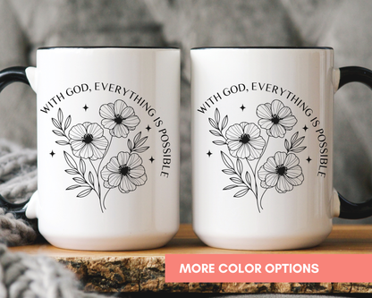 Faith Mug – With God, All Things Are Possible