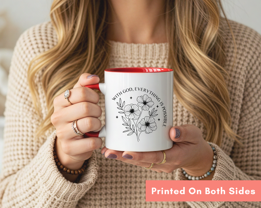 Faith Mug – With God, All Things Are Possible