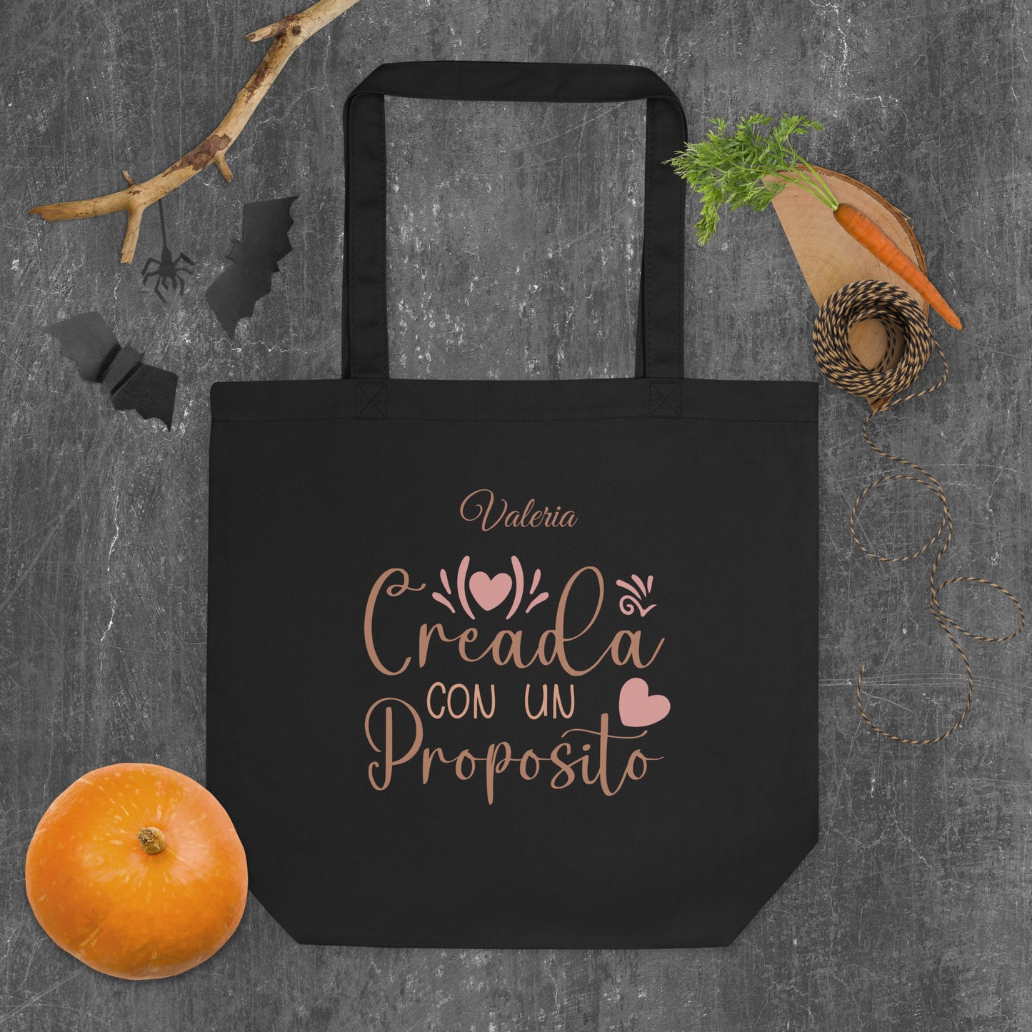 Bolsa Orgánica “Creada con un Propósito” – Personalizable