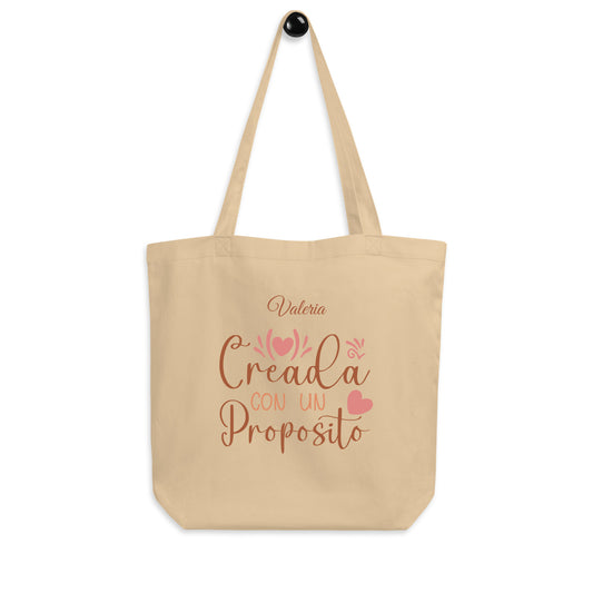 Bolsa Orgánica “Creada con un Propósito” – Personalizable