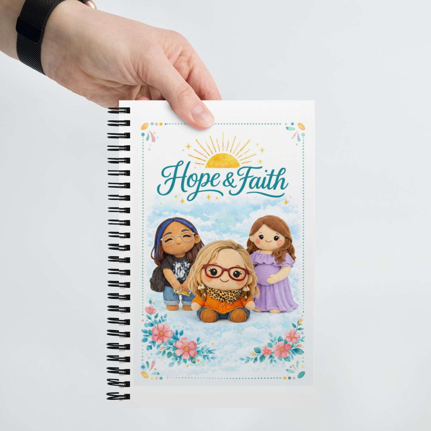 Libreta "Hope & Faith" – Páginas punteadas personalizable