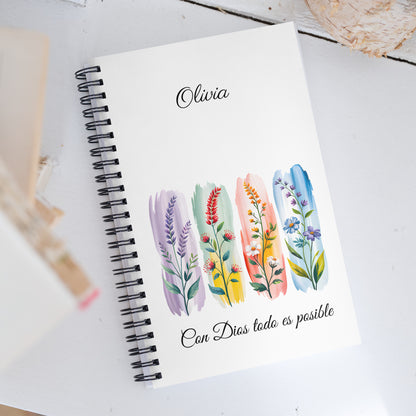 Con Dios Todo es Posible – Journal Espiral Inspiracional