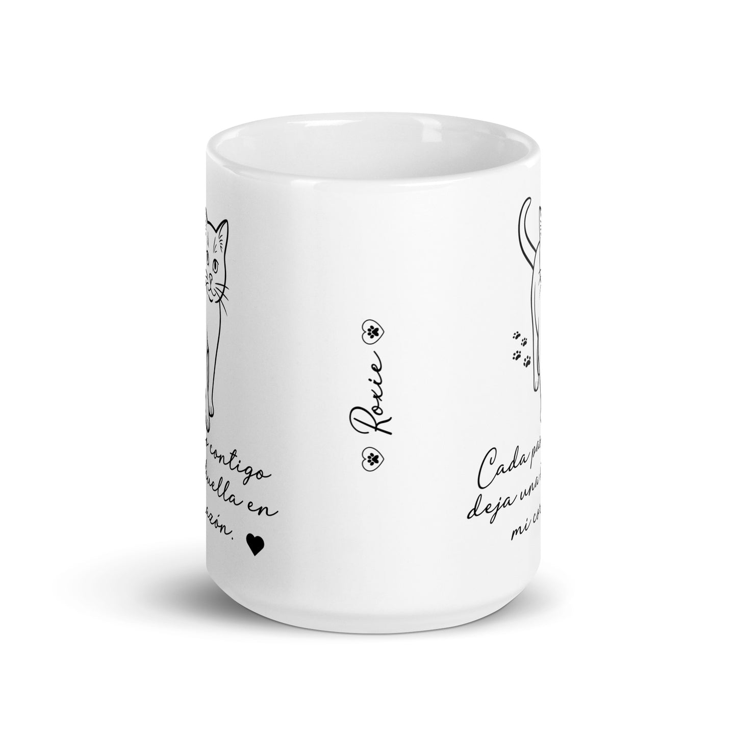 Taza "Cada paso contigo deja huella" – Personalizable 11oz/15oz